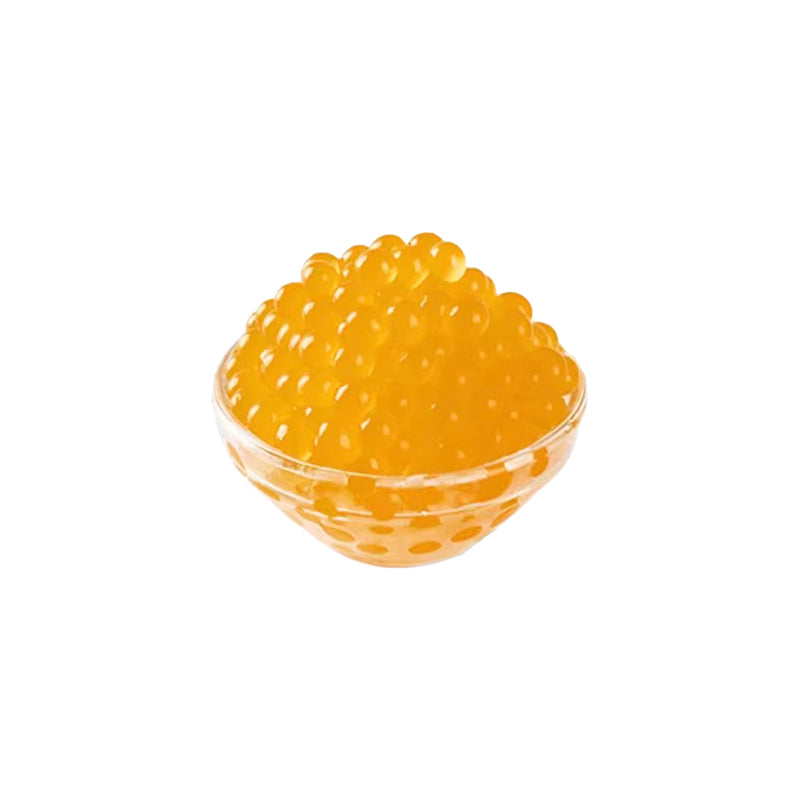 Passion Fruit Flavored Popping Bobas –  3kg Box of 6 - Papaw Cha Supply