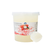 Load image into Gallery viewer, Lychee Flavored Popping Bobas –  3kg Box of 6 - Papaw Cha Supply
