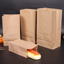 Load image into Gallery viewer, French window toast bag custom kraft paper food bag dessert baking oil-proof burger takeaway bread bag custom
