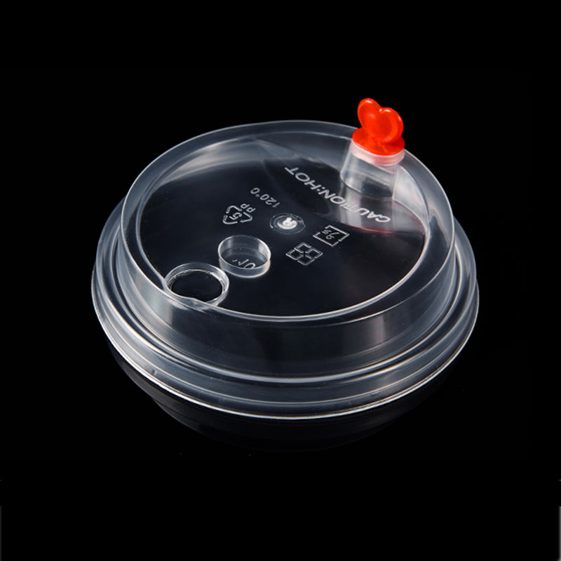 90MM PP CLEAR LIDS (100PCS)